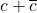 c+\overline c