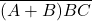 \overline{(A+B)BC}