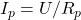 I_p = U/R_p