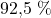 92{,}5\ \%