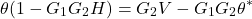 \[\theta(1-G_1G_2H)=G_2V-G_1G_2\theta^*\]