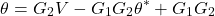 \[\theta=G_2V-G_1G_2\theta^*+G_1G_2\thetaH\]